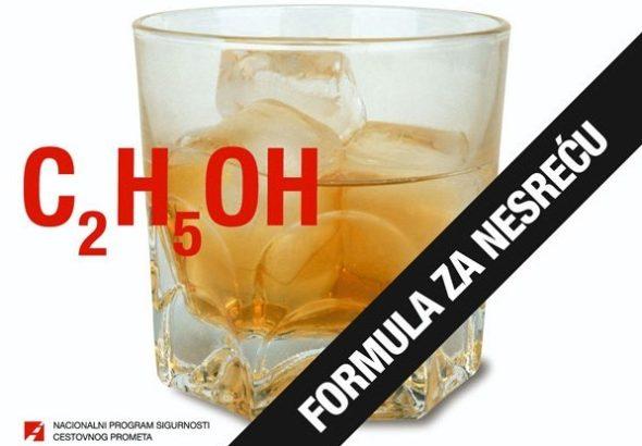 alkohol, formula za nesreću