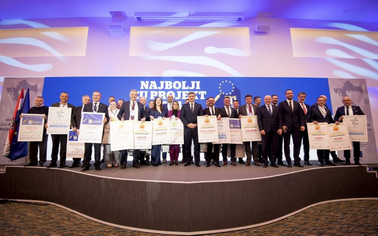 Sibenik, 05.12.2024 - Dodjela priznanja najuspjesnijim gradovima i najboljim EU projektima u 2024.