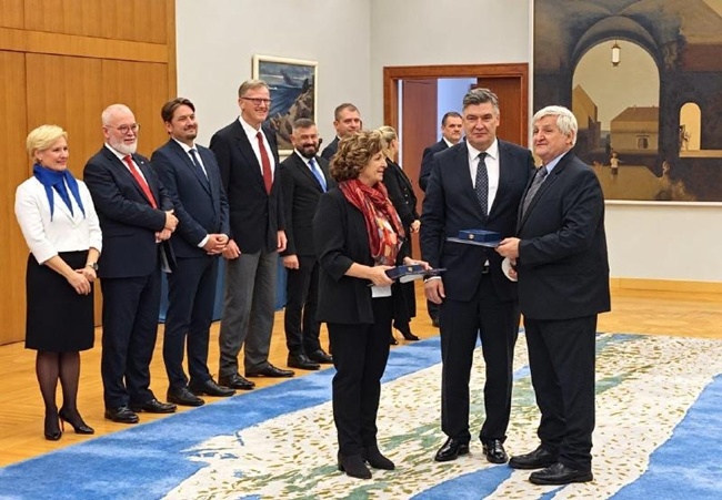 Predsjednik Milanović te Carmen i Ivan Perković